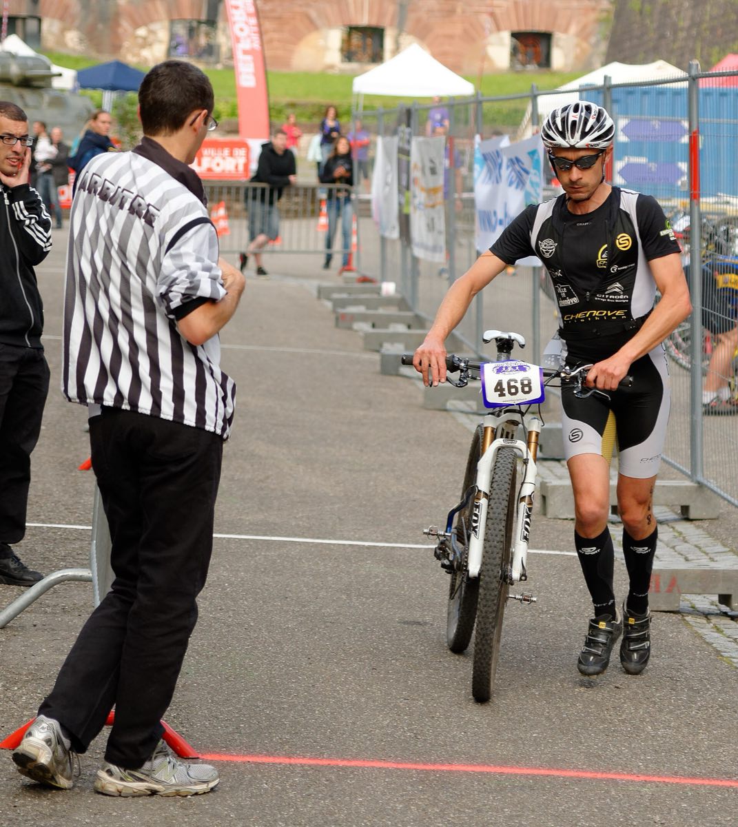 Duatlón en Mercedes: boxes sobre la costanera en Mercedes